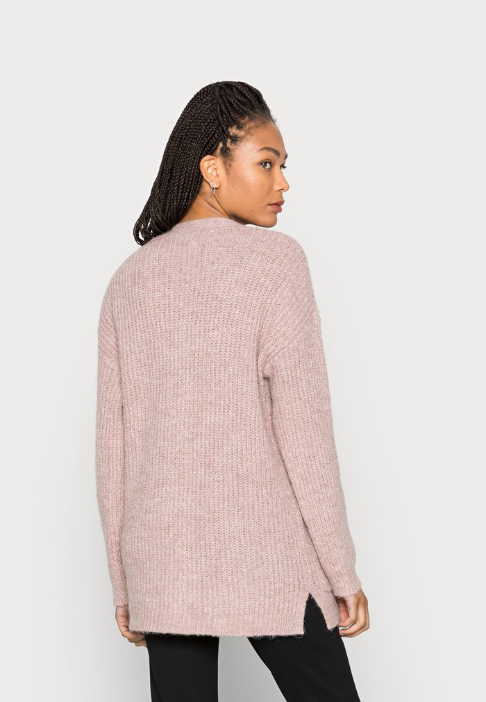 Cardigan Anna Field LONG WITH POCKET Rose Femme | WFH-7959013